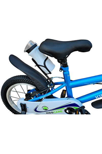 KidsCare Kids Bike 3-6 Years HappyBoy Blue 14 inch – with Training Wheels