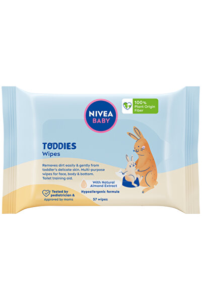 NIVEA Șervețele umede pentru bebeluși cu infuzie de migdale și vitamine, fără...