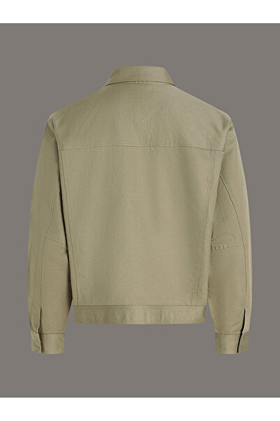 Calvin Klein Erkek Cotton Linen Wing Ceket