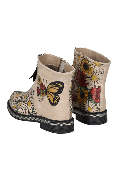 Streetfly Fermuar Vurgulu Renkli Kadın Bot