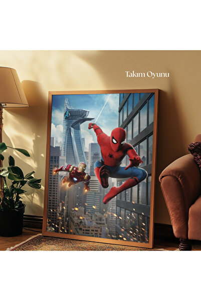 tuvart Sayılarla Boyama Seti Örümcek Adam 35x50cm, Örümcek Adam & Ironman -Ta...