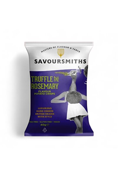savoursmiths TRUFFLE and ROSEMARY (Trüf ve Biberiye) cips 40 gr.