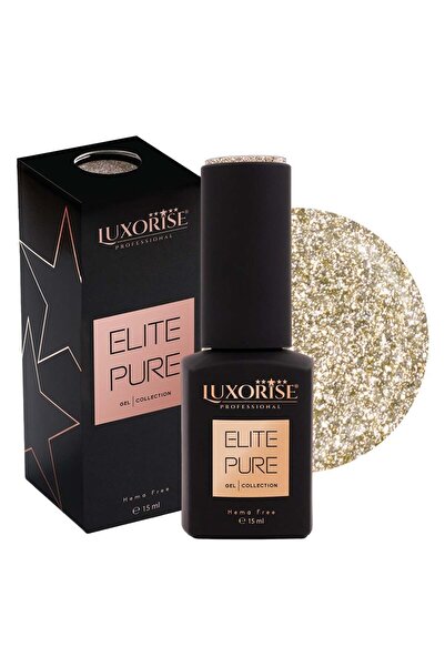LUXORISE Semi-permanent nail polish Hema Free ELITE PURE - Champagne Gold, 15ml