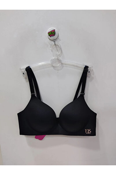 F.K Fk Laser Cut Unpadded and Underwire-Free Bra-Black