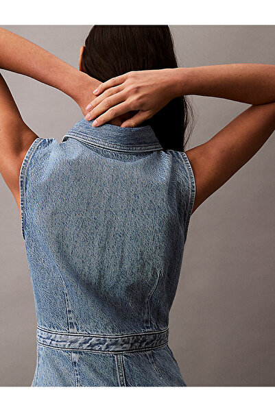 Calvin Klein Women's Denim Trucker Dress