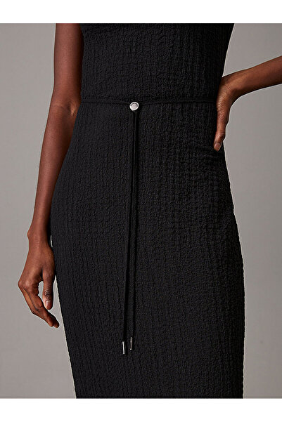 Calvin Klein Women's Crinkle Jersey Ankle Dress