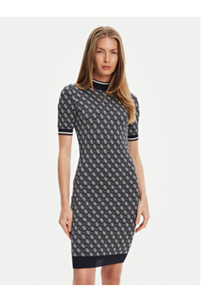 Guess Rochie unisex tricotată bleumarin W3YK39Z37K0