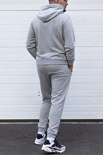 EXCLUSIVE STYLE Cotton tracksuit - exclusive GRAY