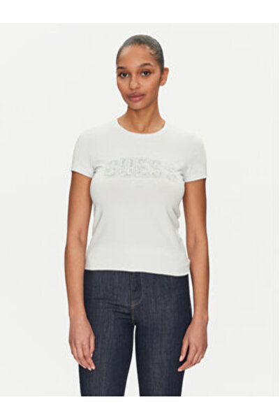 Guess Tricou damă albastru deschis W5GI04J1314