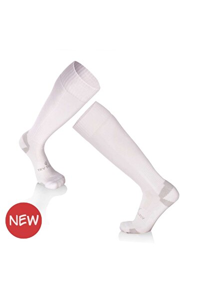Try to Fly 3/4 Long Football Socks - White