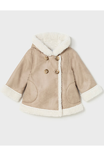 MAYORAL fur coat, brown