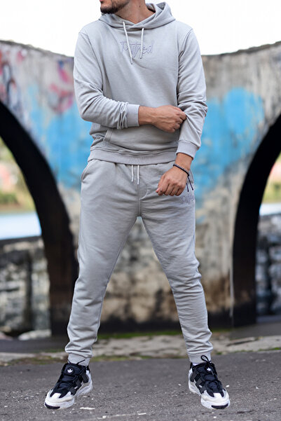 EXCLUSIVE STYLE Cotton tracksuit - rotten GRAY