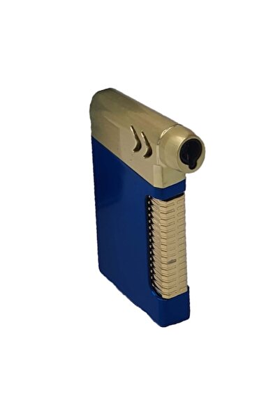 dalimag Metal Gas Lighter, Windproof, Trigger Model, Refillable, Blue, Boxed