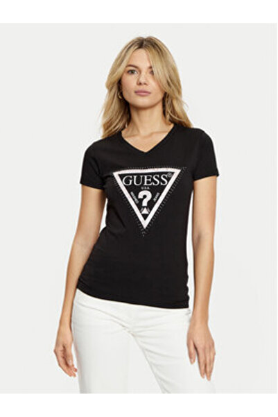 Guess Tricou damă negru W5RI21J1314