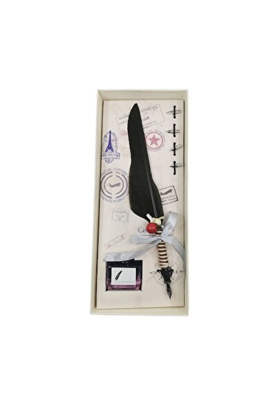 Doty Set Caligrafie Vintage OldGoldNip, cu Penite Incluse si Calimara, Stilou...