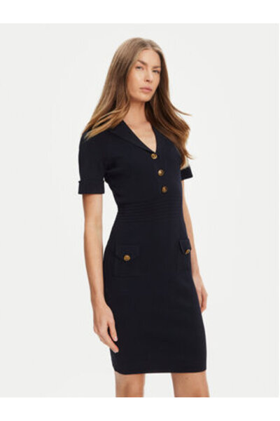 Guess Rochie tricotată pentru femei, bleumarin, W5YK29Z0130