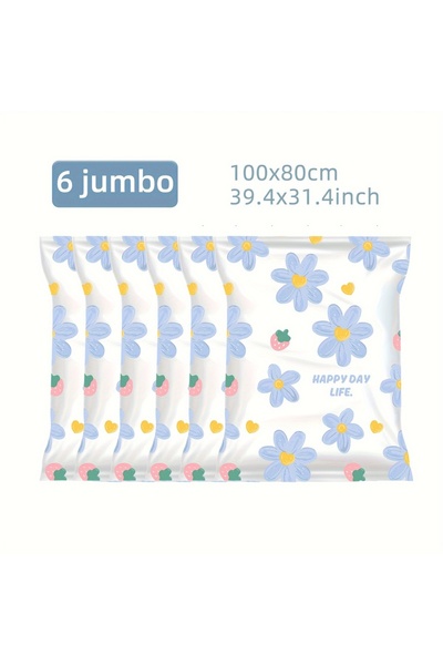 Choice 6pcs 80x100cm 4/6pcs Vacuum Compression Storage Bags, Sealed Storage Containers For Clothes, Blanket