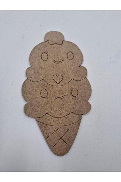 Mu Art Ahşap 10 قطع من الآيس كريم الخشبي اللطيف للرسم المدرسي والأنشطة الفنية...