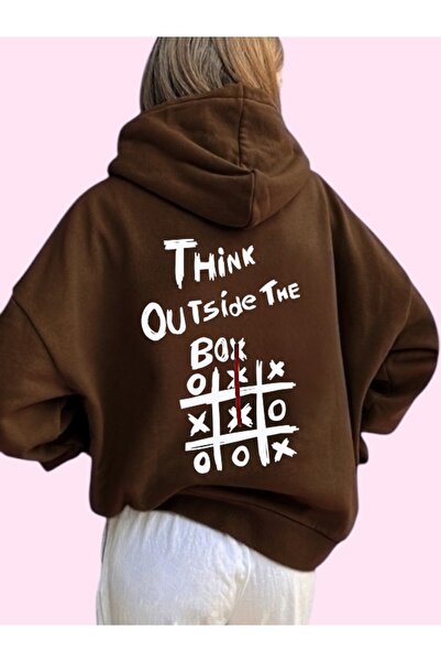 ArtYus Unisex Box Colorful Custom Printed Cotton Oversize Hooded Sweatshirt