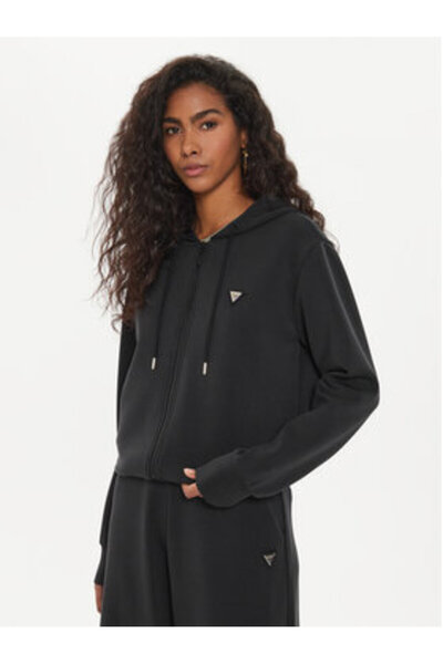 Guess Hanorac de damă negru V4YQ06KCAY2