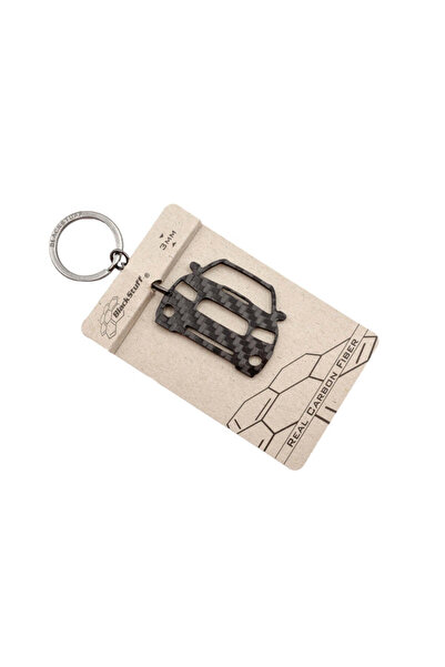BlackStuff Carbon Fiber Keychain Keyring Ring Holder Compatible with Forester SG5 2002-2005 BS-921