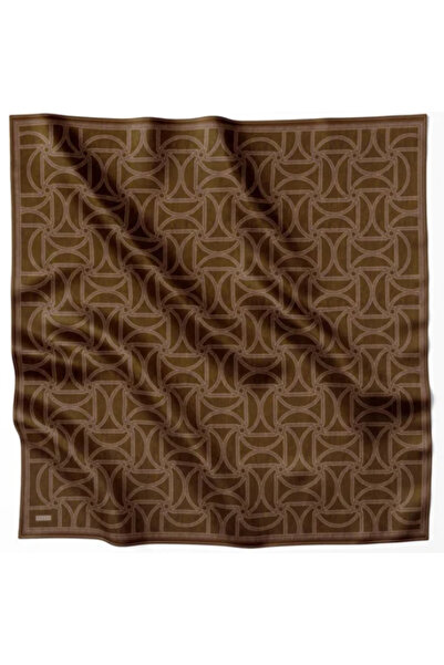 Belli Φουλάρι Tivil Pure Silk 4221 - 84 Καφέ αφηρημένο σχέδιο