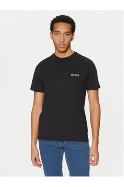 Guess Tricou bărbătesc negru U4BM03KCAM1