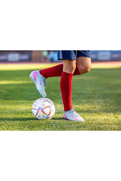 Try to Fly 3/4 Long Football Socks - Red