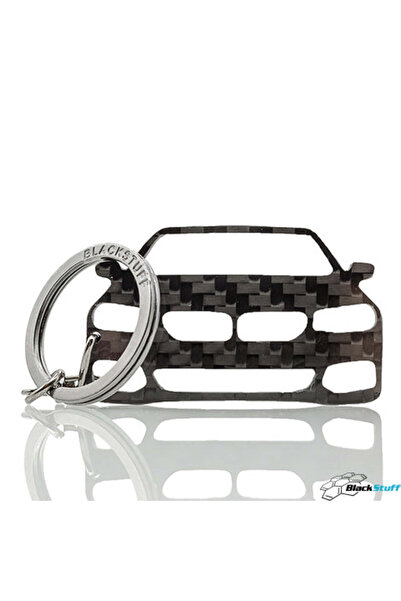 BlackStuff Carbon Fiber Keychain Keyring Ring Holder Compatible with 5er 5 Series G30 G31 G38 2016+