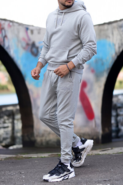 EXCLUSIVE STYLE Cotton tracksuit - rotten GRAY