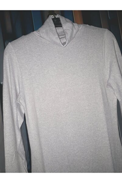 VİPP BÜYÜK BEDEN kışlık balıkçı yaka gri bluz
