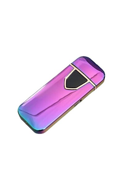 dalimag Brichetă electronică reîncărcabilă USB, rezistentă la vânt, senzor de amprentă, 7 cm, decolorare,