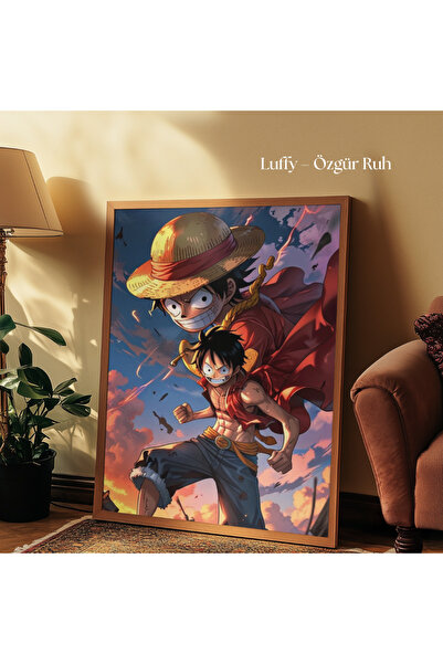 tuvart Sayılarla Boyama Seti One Piece 35x50cm, "Luffy - Özgür Ruh"