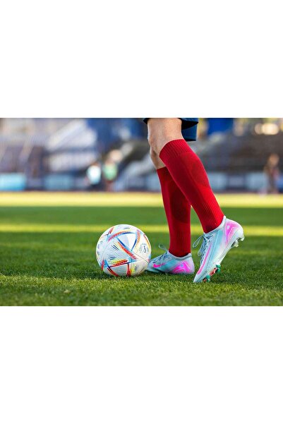 Try to Fly 3/4 Long Football Socks - Red