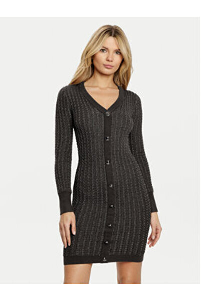 Guess Women's Knitted Dress Gray W5RK09Z3KT0