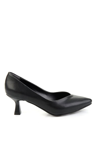 Bambi Siyah Kadın Klasik Topuklu Ayakkabı K01471060909