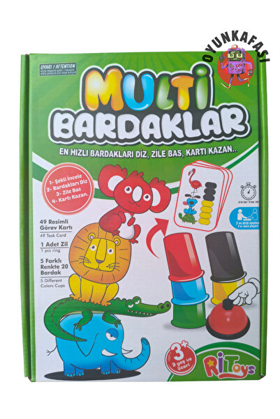 OYUNKAFASI Multi Cups - Educational and Exciting Fastest Cups, Press Your Kne...