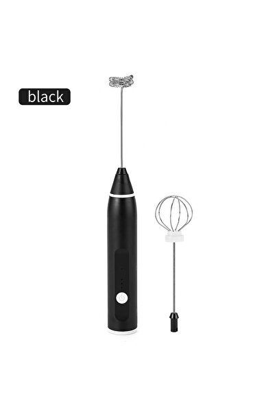 Choice Black Powerful Milk Frother Wand Mini Handheld Milk Frother Whisk Rechargeable Drink Mixer for Coffe