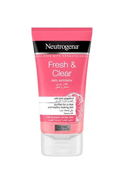 Neutrogena Fresh And Clear Daily Exfoliator With Pink Grapefruit 150ml