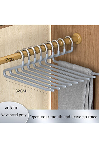 Choice 5 قطع - رمادي 5 قطع من شماعات الملابس البلاستيكية على شكل أوزة من نوع ...