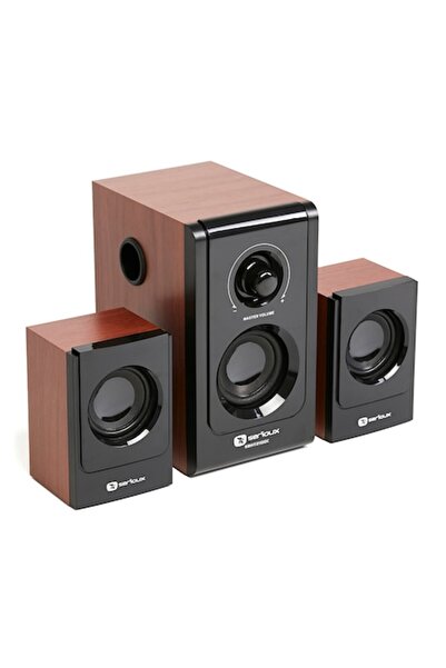 SERIOUX Boxe 2.1 HT2100C, 16W RMS, Red