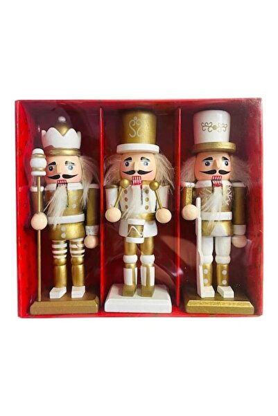 OEM Set de 3 figurine de Crăciun Spargător de nuci 16,5x5cm