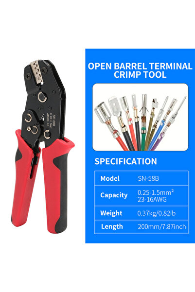 Choice أداة ضغط SN-58b ذات سقاطة كماشة ضغط SN-58B XH2.54/DuPont2.54/2.8/4.8/6...