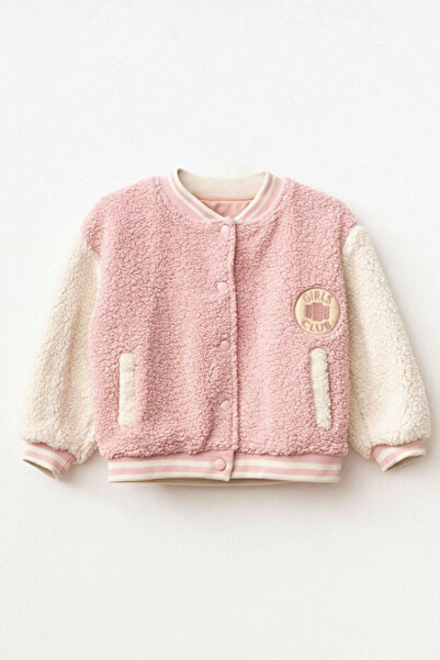 Haribo Girl's Fleece College Jacket - Powder