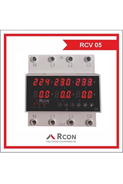 Rcon RCV 05 TRİFAZE 63A VOLTAJ VE AKIM KORUMA SİGORTASI