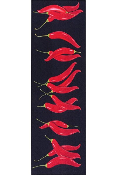 luna home Sibiu Kitchen rug "Chili Dance" thin non-slip 50x150 cm
