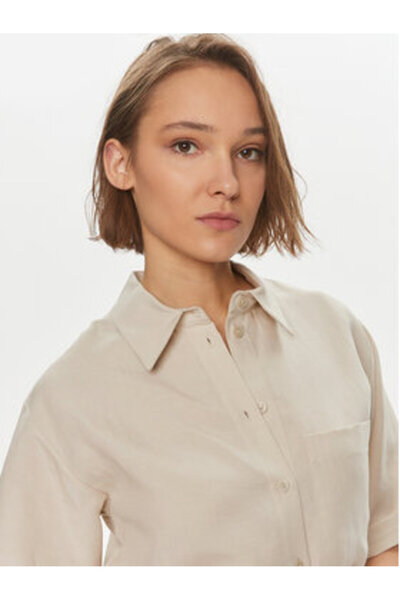 Calvin Klein Rochie tip cămașă pentru femei K20K206697 bej