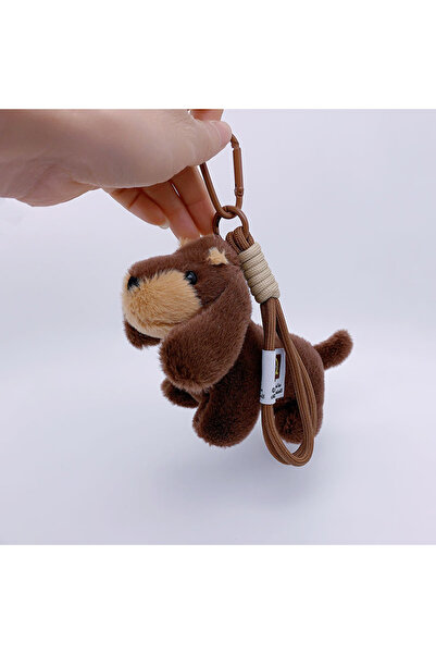 Choice Dachshund-B 15cm Korea Popular Cartoon Dachshund Keychain Plush Doll Bag Pendant Mini Doll Soft Stuf