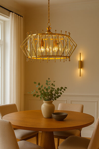 Natiorj Zlatan 30 CM Kristal Taşlı Lüks Sarkıt Avize Salon Yatak Odası