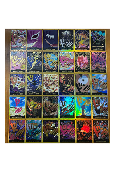 BANDAI مجموعة بطاقات مجموعة OPCG TCG GOLD DON!! اليابانية، 30 قطعة، أفضل رقائق PRB-01، الإنجليزية، فائقة التوازي F